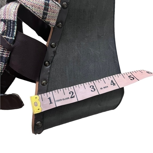 Joe’s Platform Wedge Studded Aztec Strapped Sandals- Size 9M - Picture 8 of 13